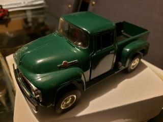 Vintage Tootsietoy Green Ford Truck F - 100 1956 Pickup Diecast