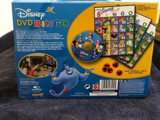 Disney DVD Bingo Mattel Game Travel Carrying Case Movie Clips 2