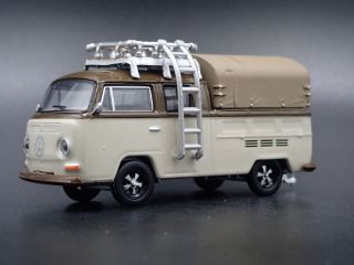 1967 - 1979 Vw Volkswagen Type 2 Double Cab Pickup 1:64 Scale Diecast Model Car