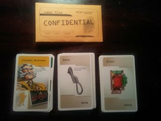 Clue Board Game Complete Set Of 21 Replacement Cards And Detective Pad Part 2002