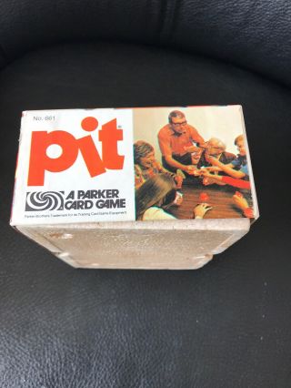 Vintage 1973 Pit Card Game - Orange Bell - Parker Brothers - USA Made - No.  661 4