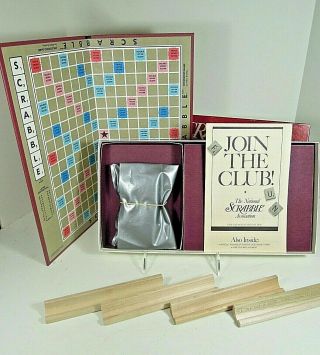 1989 COMPLETE BOXED SCRABBLE GAME BY MILTON BRADLEY IN 3