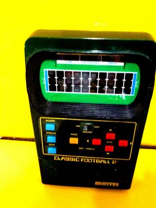Og Mattel Classic Football 2 Vintage 1978 Handheld Electronic Game Great