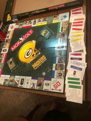 Green Bay Packers Edition Monopoly 100 Complete Board Game New: Open Box Nfl