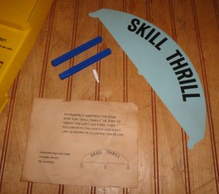 1960s Reed Toys SKILL - THRILL Ski - Ball Game Complete Skee 3