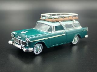 1955 Chevy Chevrolet Nomad Station Wagon W/ Hitch 1:64 Scale Diecast Model Car