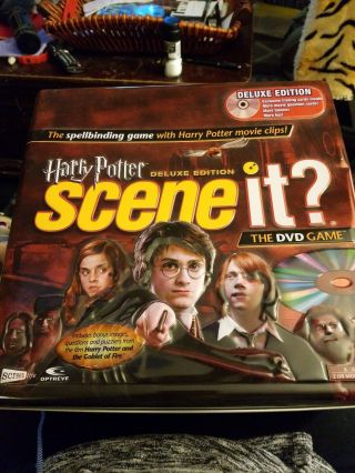 Harry Potter Scene It? Deluxe Edition Dvd Board Game Collectors Tin