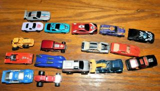 17 Assorted Die - Cast Cars: 2 Matchboxes,  5 Hot Wheels,  2 Zylmex,  1 Yatming,  1 Ho