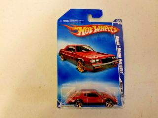 1987 Grand National Hot Wheels 1:64 Gn Red / Black Faster Than Ever Buick