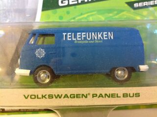 Greenlight Motor World " Telefunken " 1/64 Volkswagen Vw T1 Panel Bus Mibp