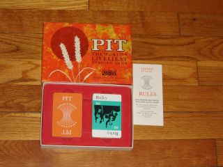 Vintage 1964 Parker Brothers Pit Card Game Complete In Cond.