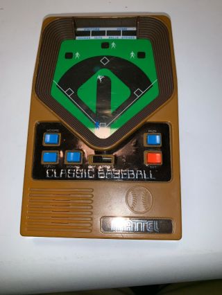 Mattel Classic Baseball Handheld Electronic Game