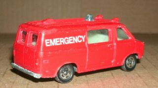 1/78 Scale 1977 Chevy Ambulance Van Diecast Emergency Vehicle - Tomica Tomy F22 2