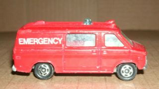 1/78 Scale 1977 Chevy Ambulance Van Diecast Emergency Vehicle - Tomica Tomy F22 3