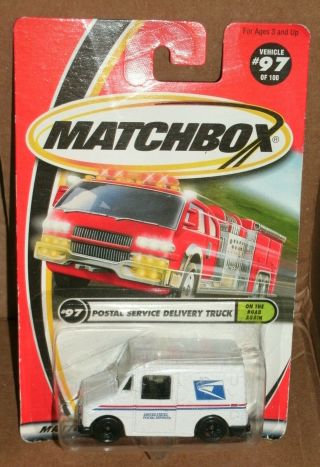1/64 Scale Us Postal Service Llv Delivery Mail Truck Grumman Matchbox 96393 Mb97