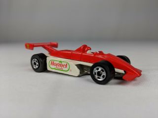 Vintage 1982 Hormel Foods Formula 1 Car Hot Wheels Mattel 1 64 Scale F1 Race