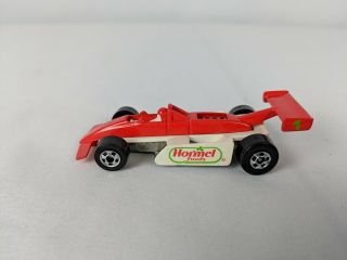 Vintage 1982 Hormel Foods Formula 1 Car Hot Wheels Mattel 1 64 Scale F1 Race 2