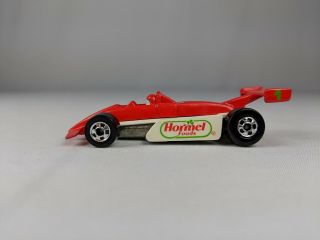 Vintage 1982 Hormel Foods Formula 1 Car Hot Wheels Mattel 1 64 Scale F1 Race 5