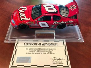 Dale Earnhardt Jr.  1:24 Die Cast 8 Budweiser With 1 Of 3504 Produced