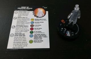 1x Heroclix Undead Set Ghost Of Abraham Lincoln 018 Chase Figure W/card
