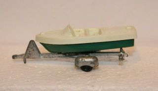 Vintage Tootsietoy Chris Craft Capri Motor Boat And Trailer Chicago