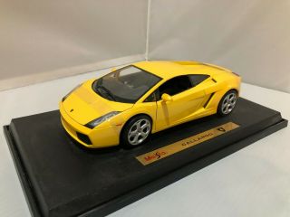 1/18 Maisto Lamborghini Gallardo Model Car Yellow Diecast