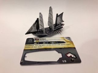 Sickle Switchblade Ship From Wizkids Pirates: Fire & Steel