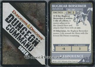 D&d Miniatures Dungeon Command Order Creature Monster Card Set Tyranny Of Goblin