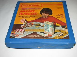 Vintage 1975 Matchbox Sky Busters Airport Playcase With 5 Planes,  1970 
