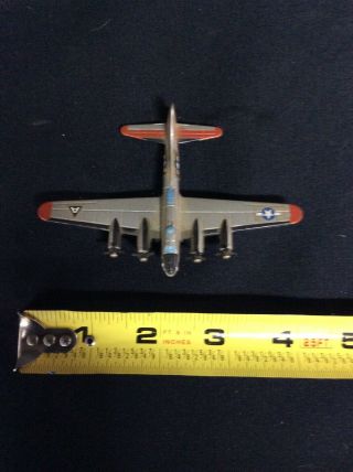 Tootsie Toy Airplane B - 17 Bomber Die Cast Metal