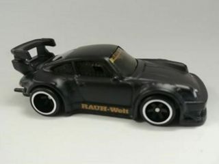 Hot Wheels Real Riders Porsche Rwb 930 In Black Nm,  Loose