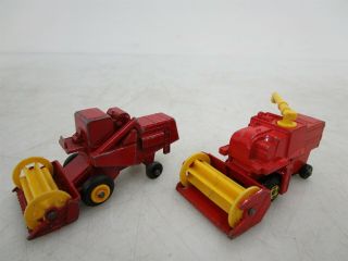 Vintage 1960 - 70 Lesney Matchbox Combine Harvesters 51 65 Die - Cast Toy Vehicles