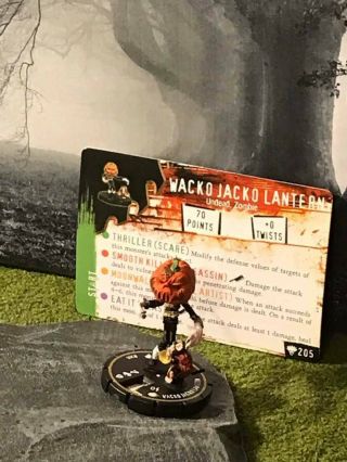 Horrorclix Freakshow Wacko Jacko Lantern 205 With Card