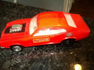 Vintage Processed Plastics Ford Maverick " The Lil Gasser " Toy Car 9 Inches Long