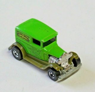 Vintage Hot Wheels A Ok Delivery Olive Green Early Times Diecast 1977 Hong Kong