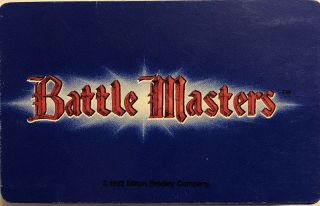 1992 Battle Masters Board Game Replacement Parts Full Set 59 Playing Cards