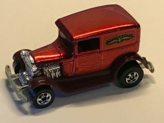 Vintage Hot Wheels A - Ok Model A Street Rod Blister Pull Red Bw