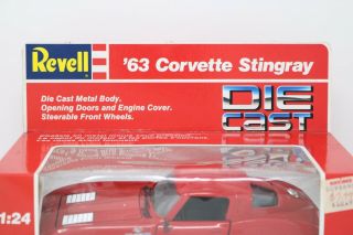 Revell Die Cast ' 63 Corvette Stingray Red 3