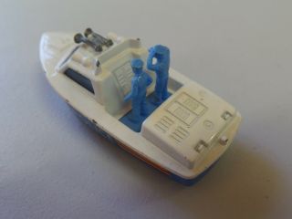 Vintage Matchbox Superfast Police Launch Boat No.  52 Die Cast Toy Boat 1976 5