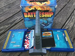 2000 Battleship Game Electronic Advanced Mission Milton Bradley 1 Plane Missing