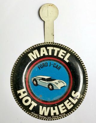 Ford J - Car Hot Wheels Redline Button 1967 Hk Pin