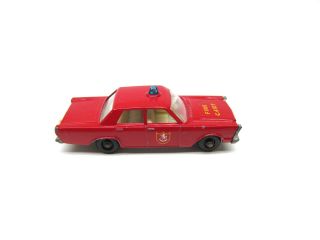 MATCHBOX LESNEY 55 FIRE CHIEF FORD GALAXIE 2