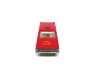 MATCHBOX LESNEY 55 FIRE CHIEF FORD GALAXIE 3