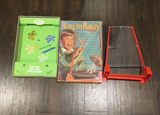 Vintage Hang On Harvey Game By Ideal Toys 1969 - Complete