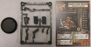 Warcradle St Wild West Exodus Outlaws Mini Bandit Heavy Weapon W/sniper Rif Nm