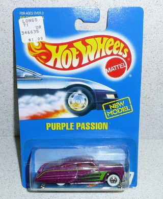 Hot Wheels Blackwall Purple Passion Blue Card 87 Moc 1989 Malaysia