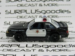 Johnny Lightning 1:64 Loose Collectible 1987 Ford Mustang Foxbody Police Car
