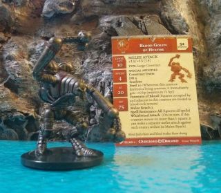 Dungeons & Dragons Unhallowed Blood Golem Of Hextor 32 Rare Large W/c.  (e)