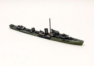 British Destroyer Javelin Camouflaged 1/1200 Scale Vintage Model Ship