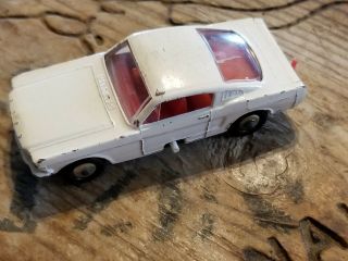 Vintage Lesney Matchbox Series 9 Ford Mustang No 8e Auto - Steer Red Interior